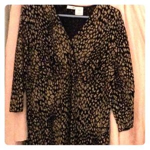 Print top 3/4 sleeves